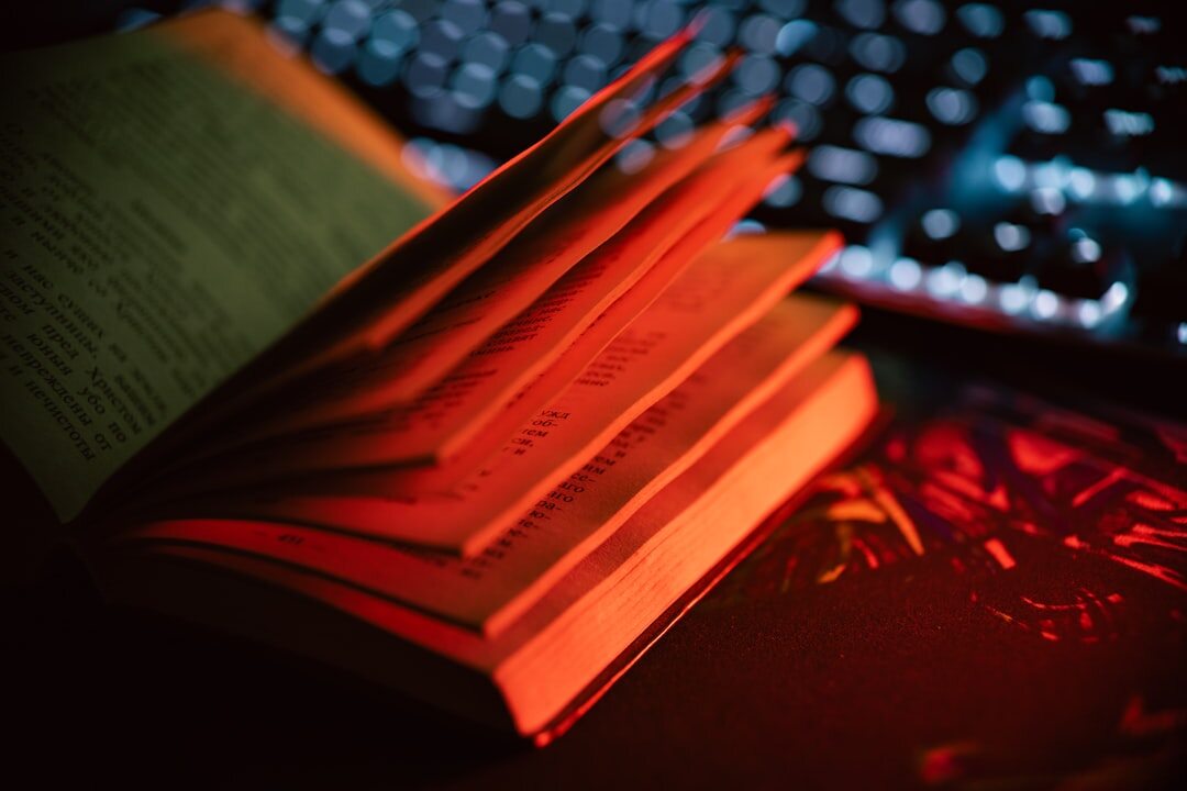 futuristic digital mystery book